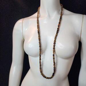 Jay King Sterling Silver & Tiger's Eye Beaded Necklace